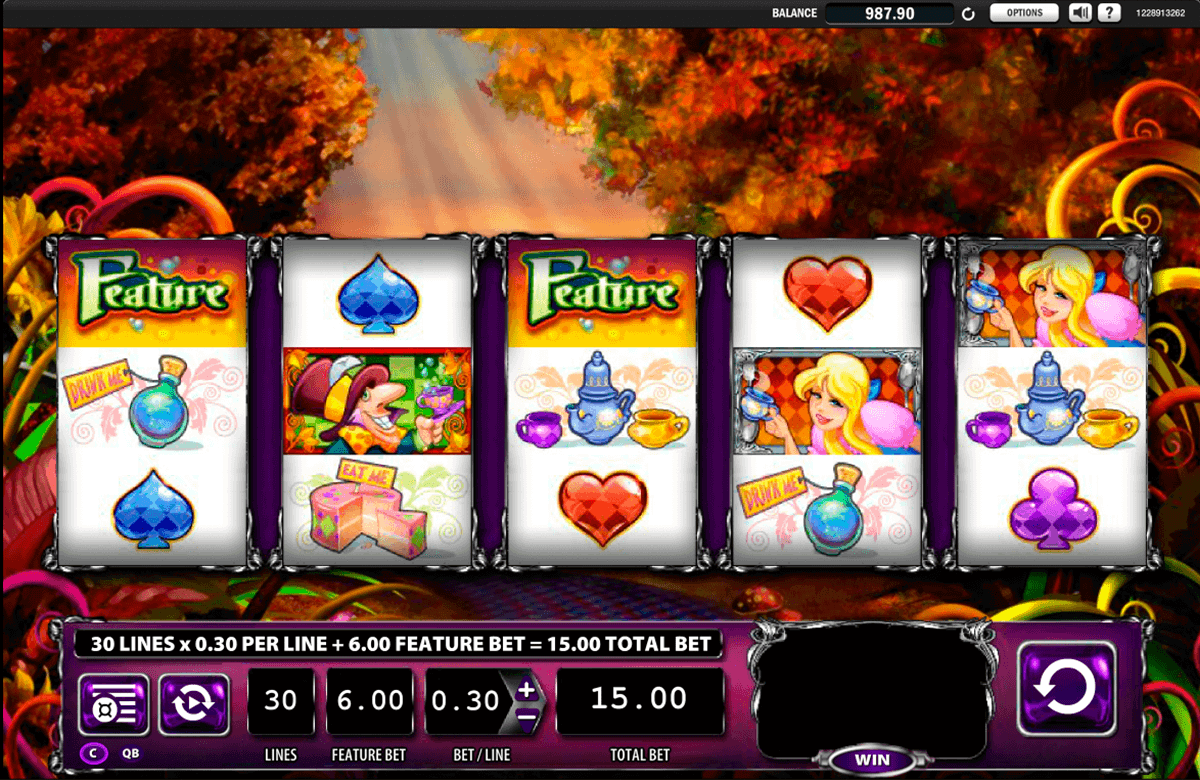 alice and the mad tea party wms spielautomaten