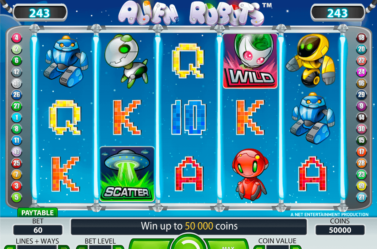 alien robots netent spielautomaten
