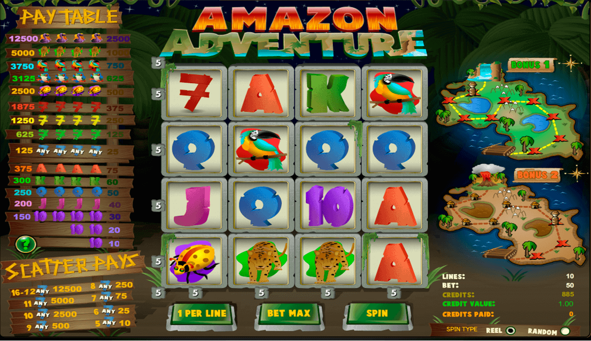amazon adventure amaya spielautomaten