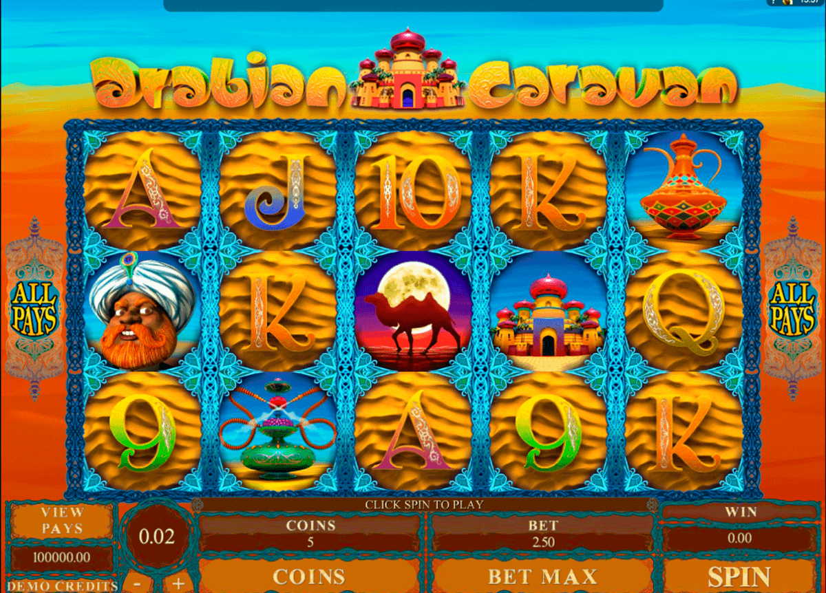 arabian caravan microgaming spielautomaten