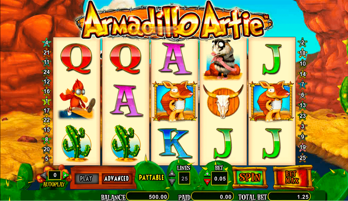 armadillo artie amaya spielautomaten