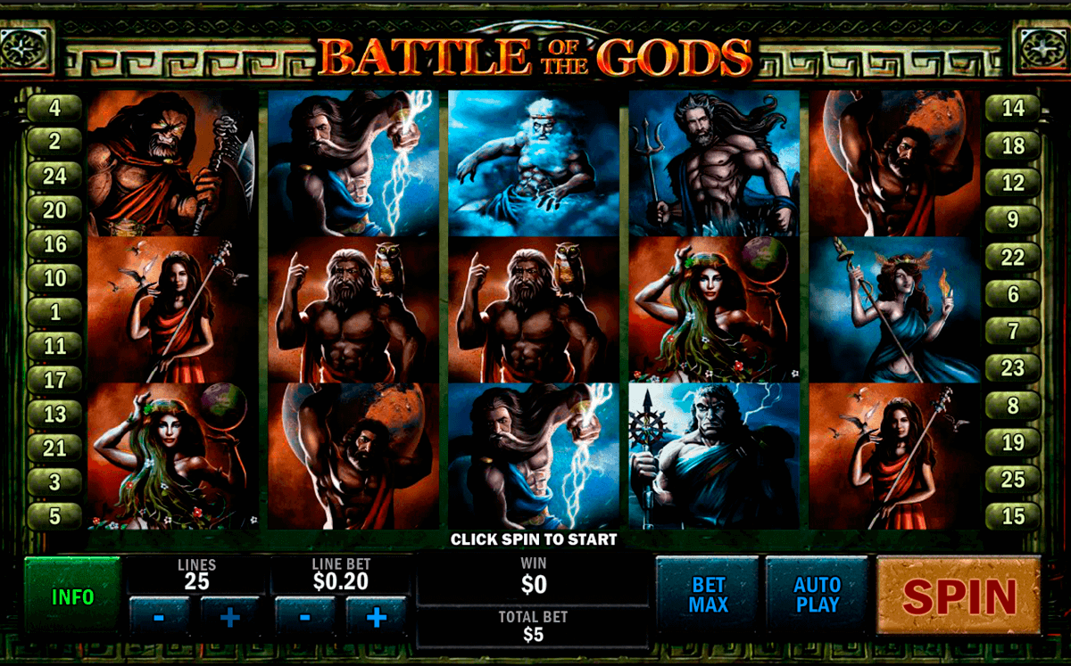 battle of the gods playtech spielautomaten