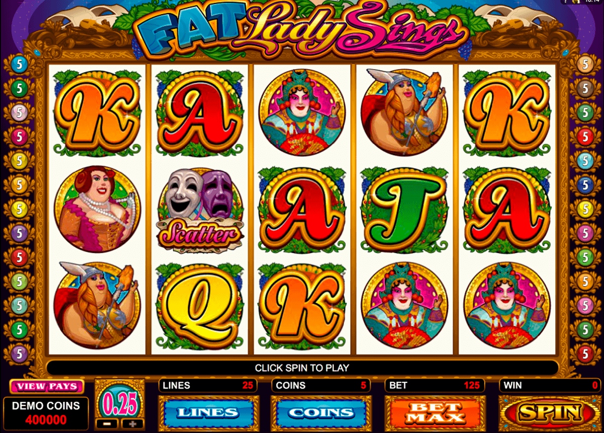 fat lady sings microgaming spielautomaten