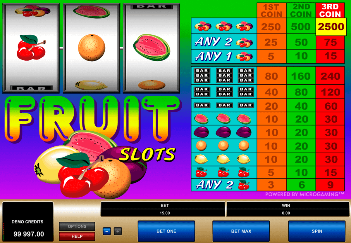 fruit slots microgaming spielautomaten