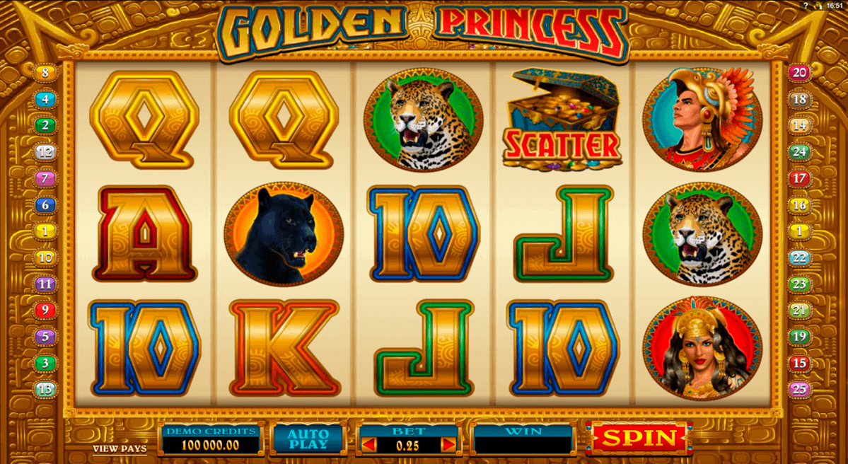 golden princess microgaming spielautomaten