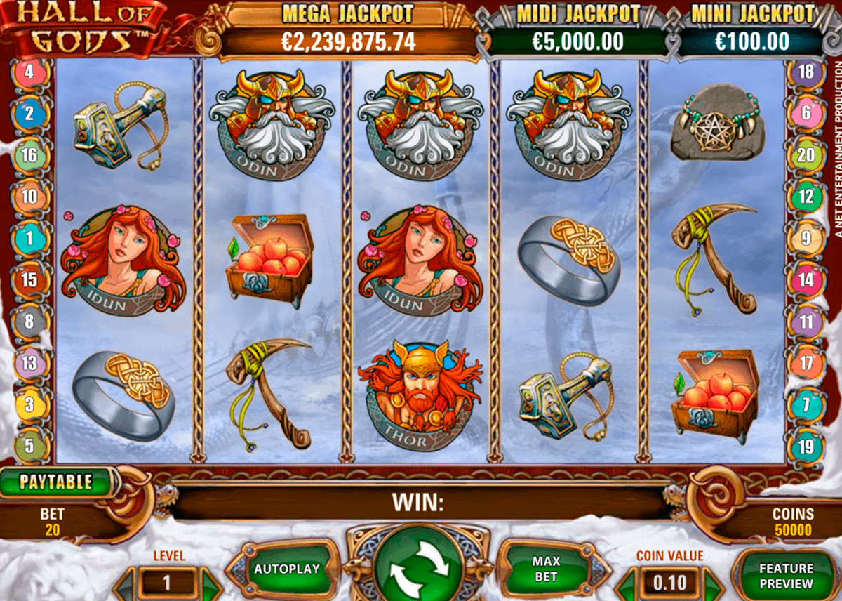 hall of gods netent spielautomaten