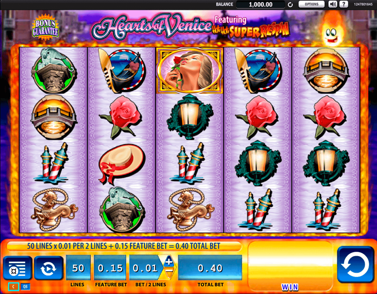 hearts of venice wms spielautomaten