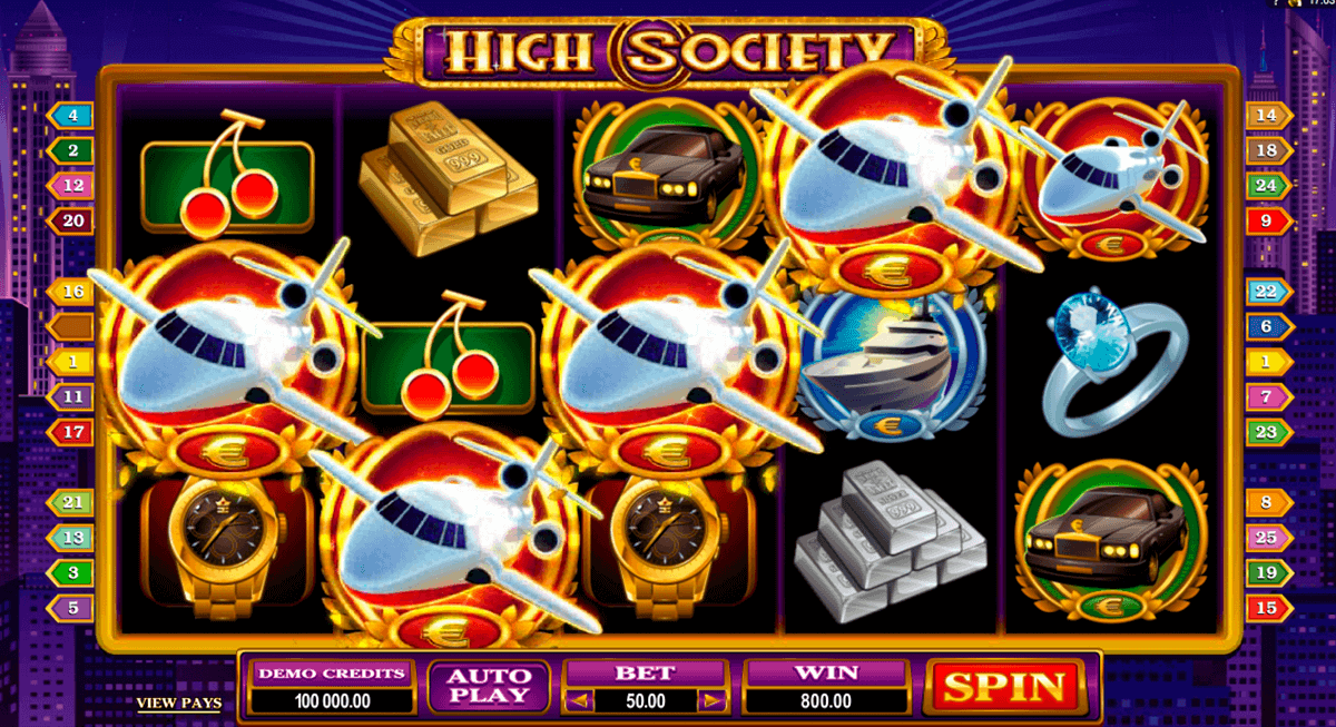 high society microgaming spielautomaten