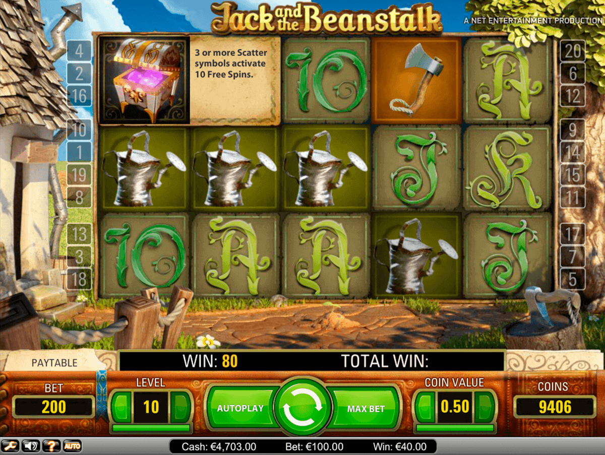 jack and the beanstalk netent spielautomaten