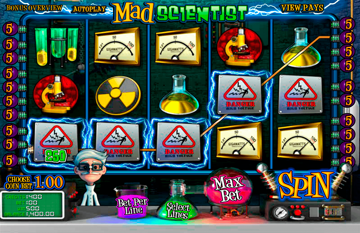 mad scientist betsoft spielautomaten