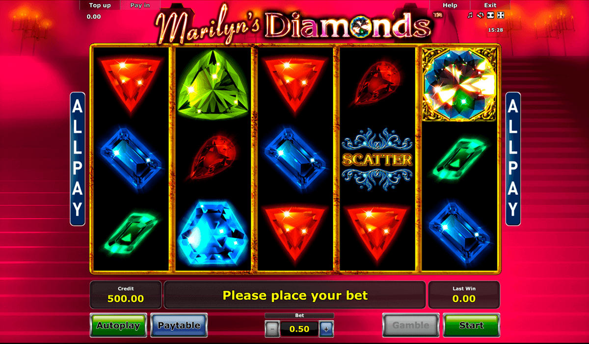 marilyns diamonds novomatic spielautomaten