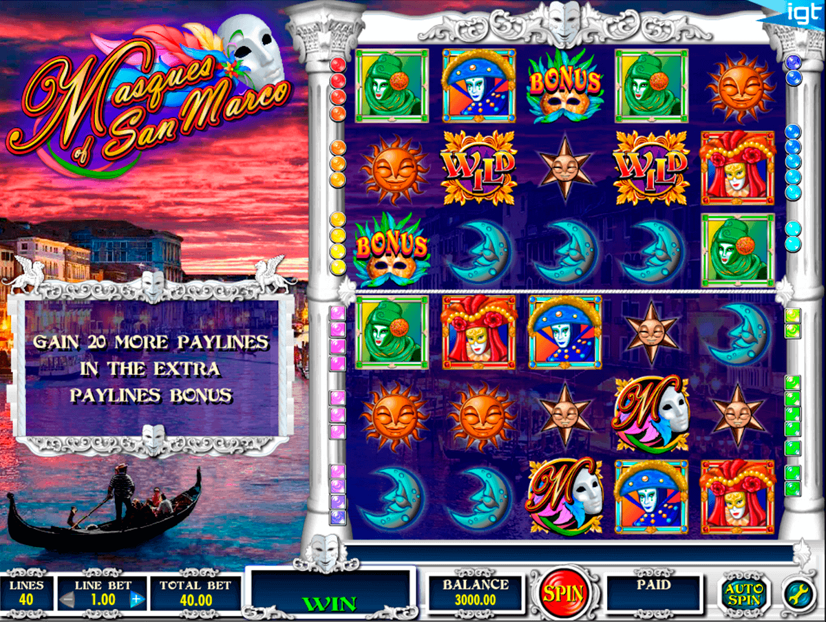 masques of san marco igt spielautomaten