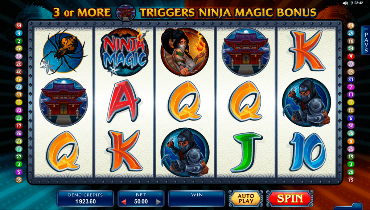 ninja magic microgaming spielautomaten