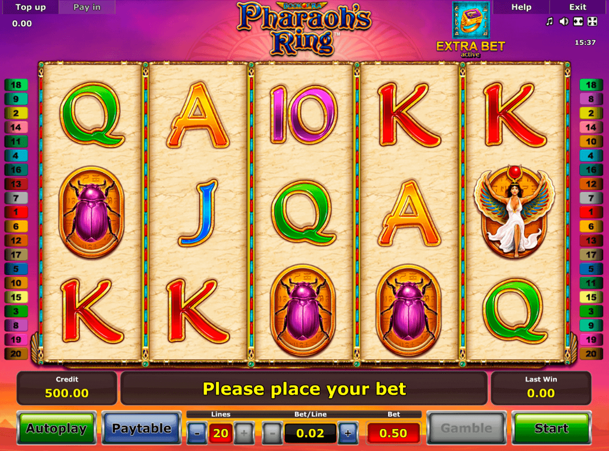 pharaohs ring novomatic spielautomaten
