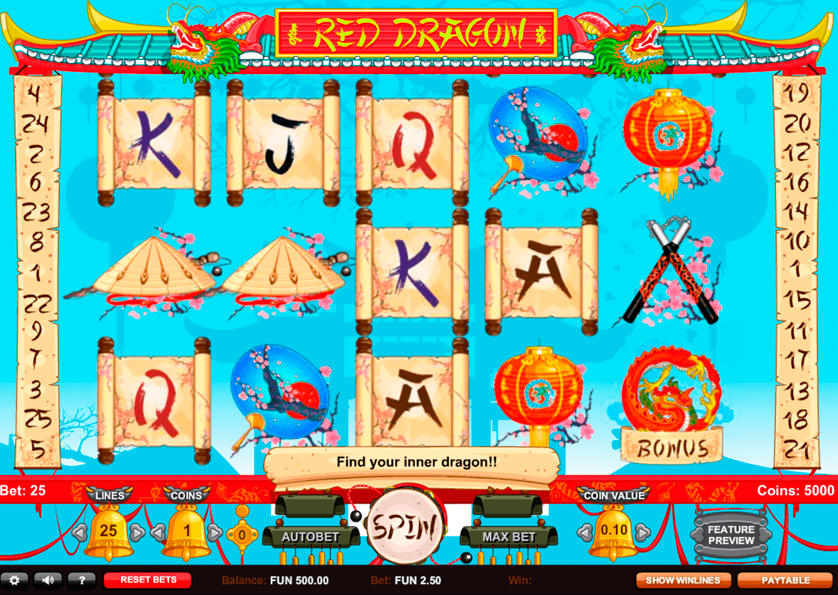 red dragon gaming spielautomaten