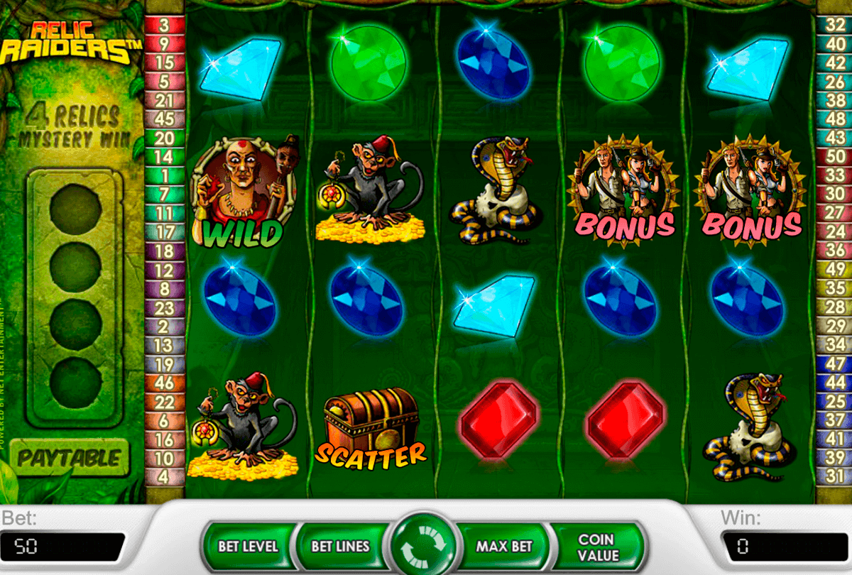 relic raiders netent spielautomaten