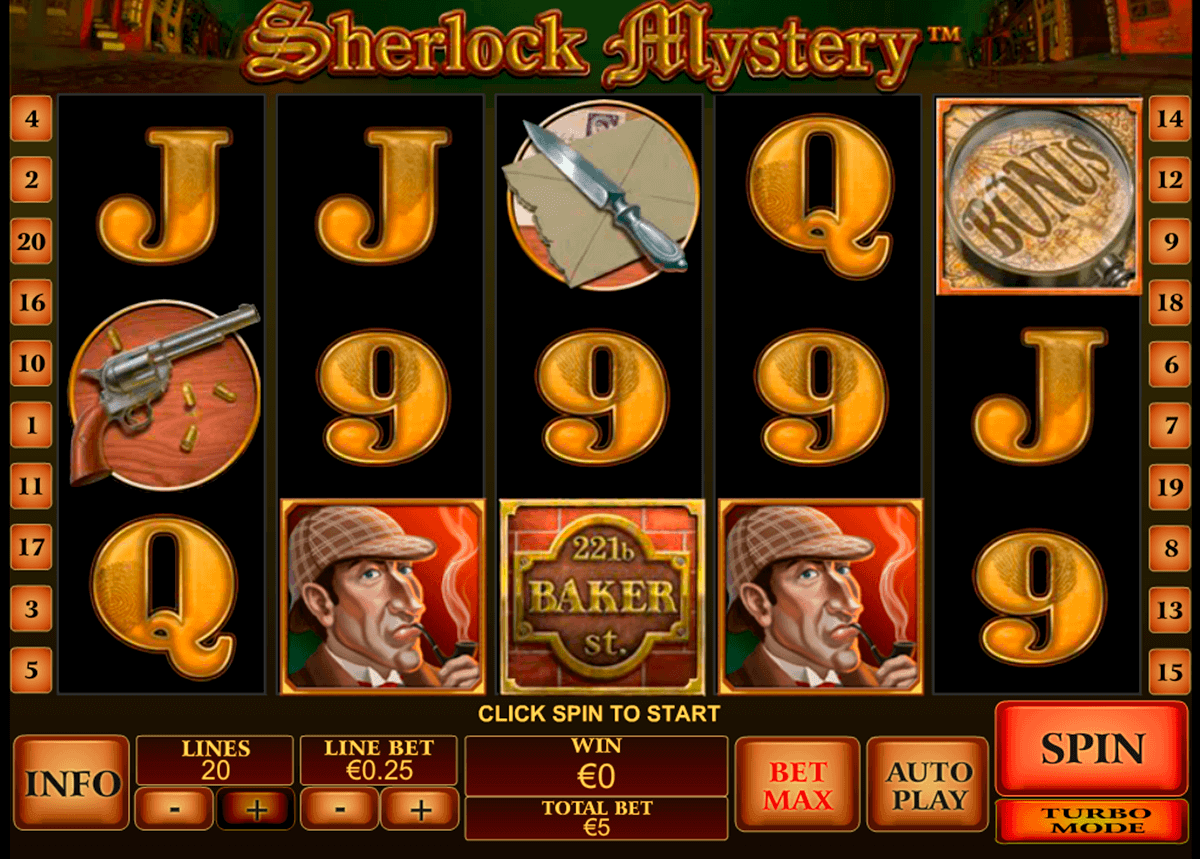 sherlock mystery playtech spielautomaten