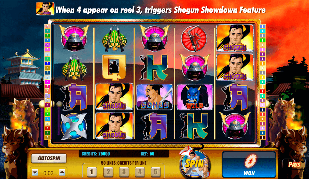 shogun showdown amaya spielautomaten