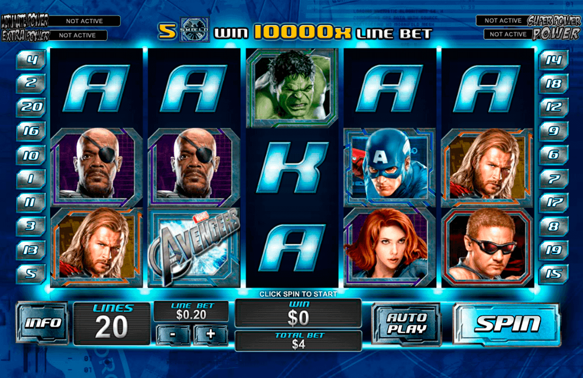 the avengers playtech spielautomaten