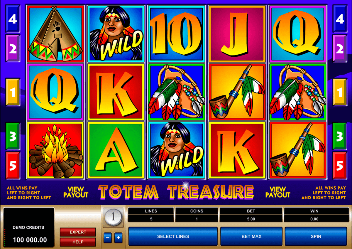 totem treasure microgaming spielautomaten