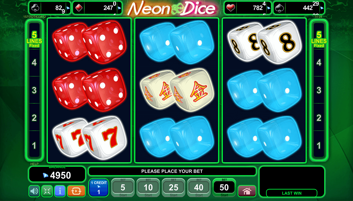 neon dice egtm