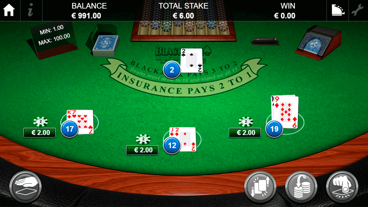 blackjack pro montecarlo multihand nextgen gaming