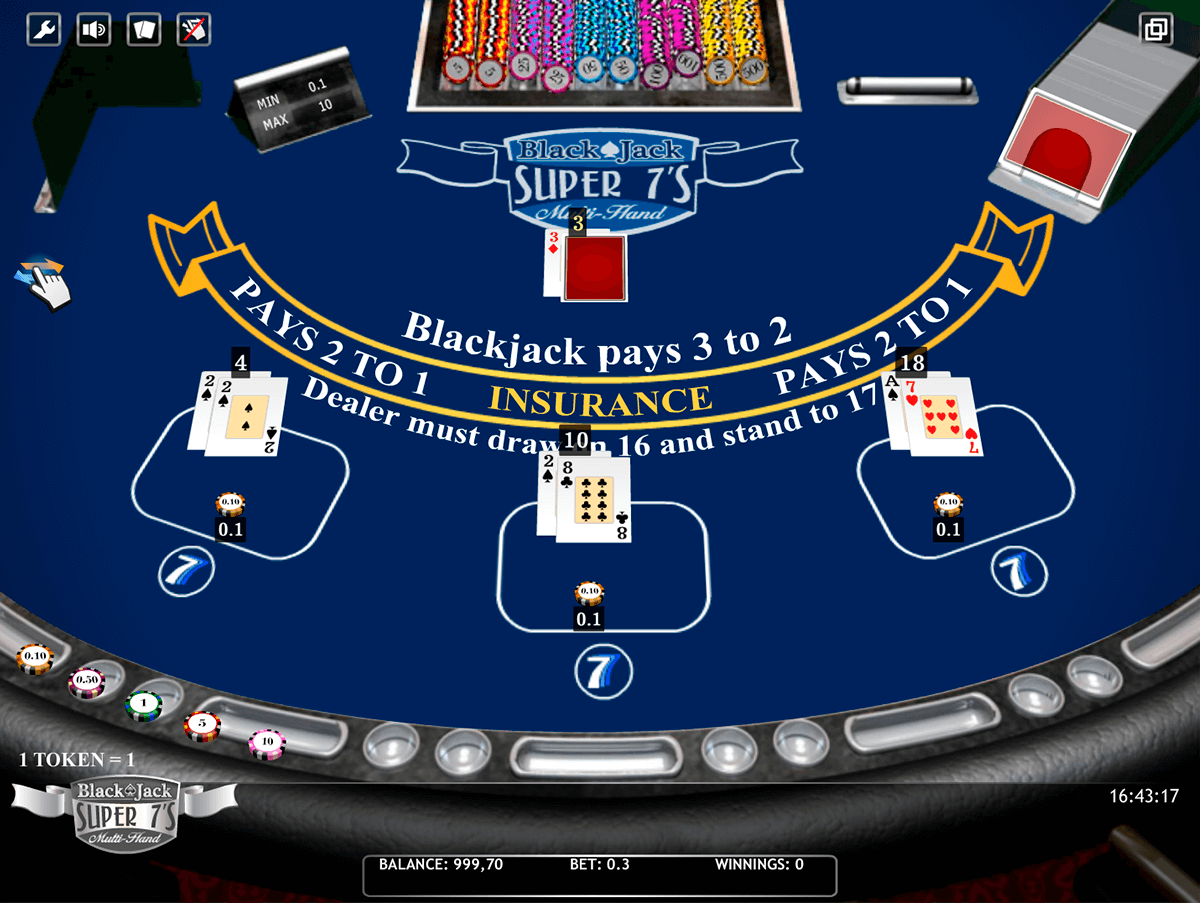 blackjack super 7s multihand isoftbet