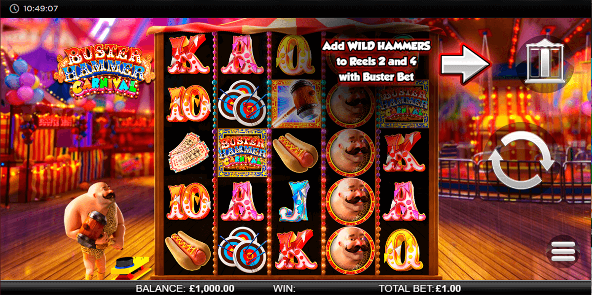 buster hammer carnival reel play