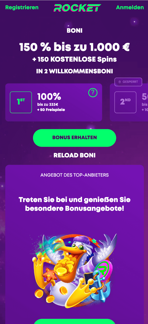 Rocket Casino Bonus