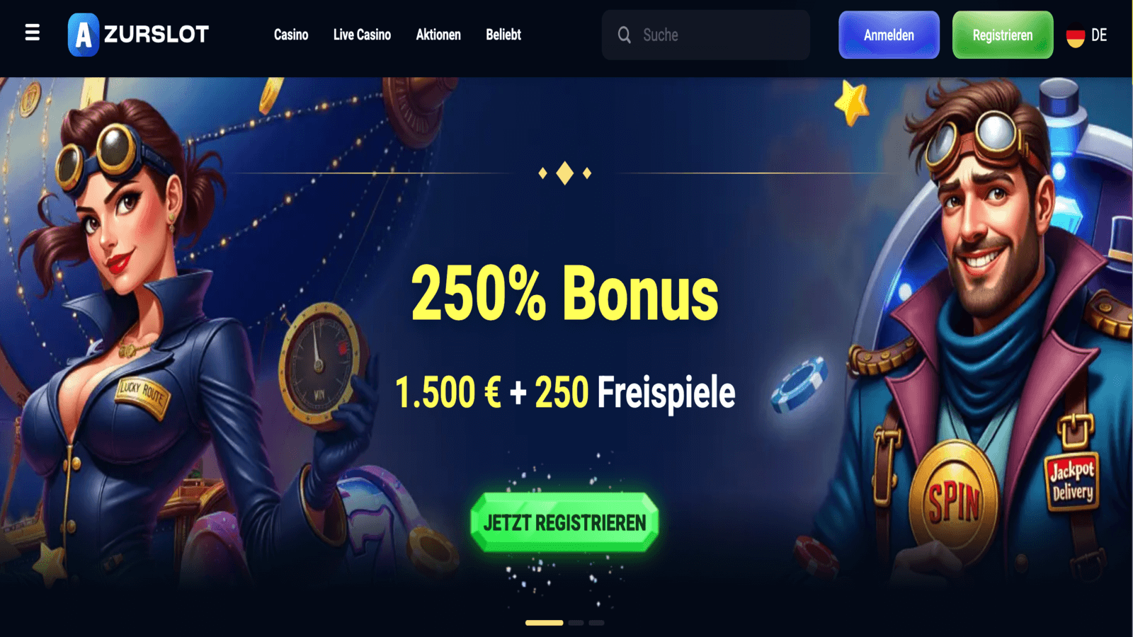 AzurSlot Welcome Bonus Germany