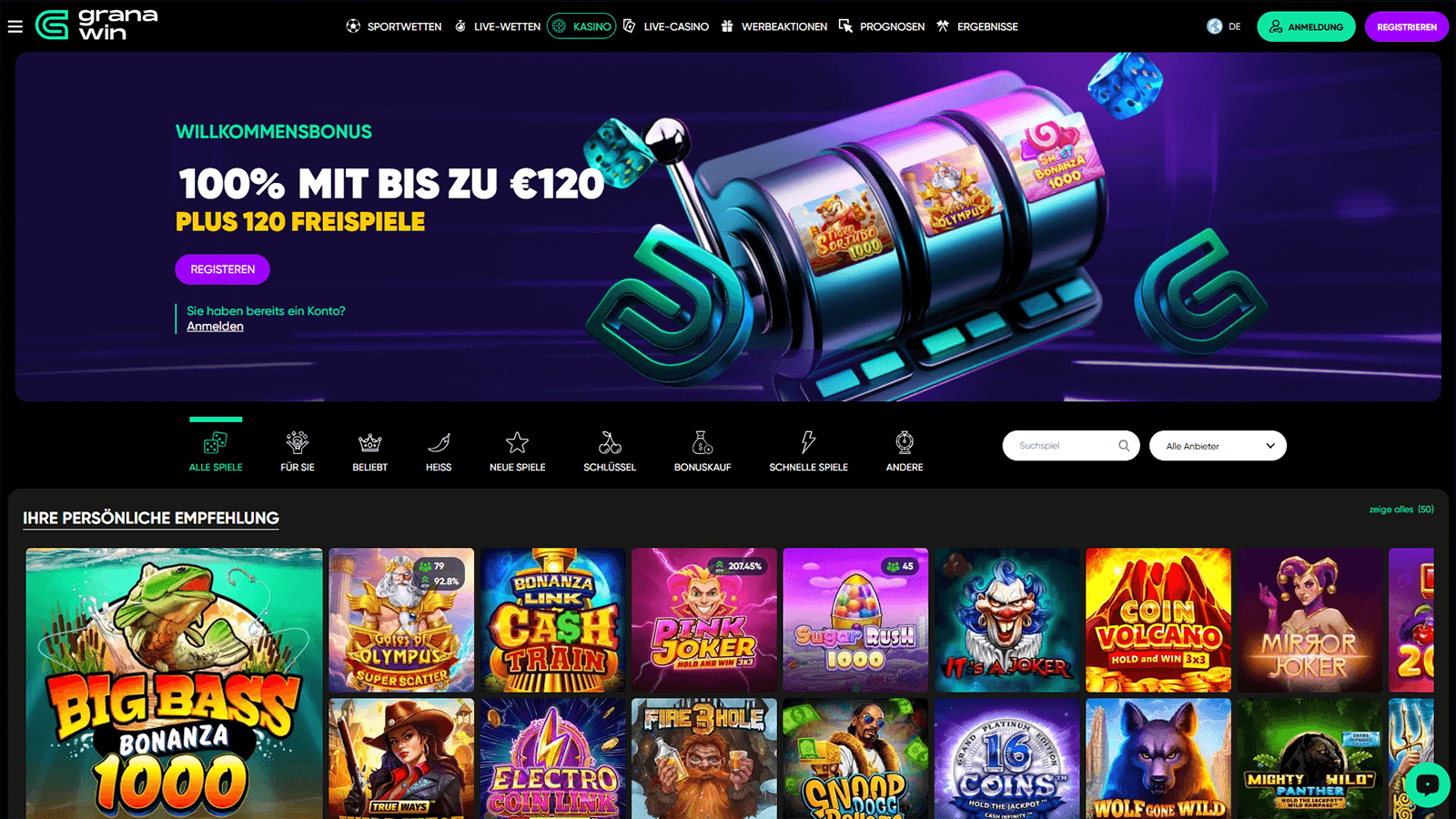 Granawin Casino Homepage Deutschland