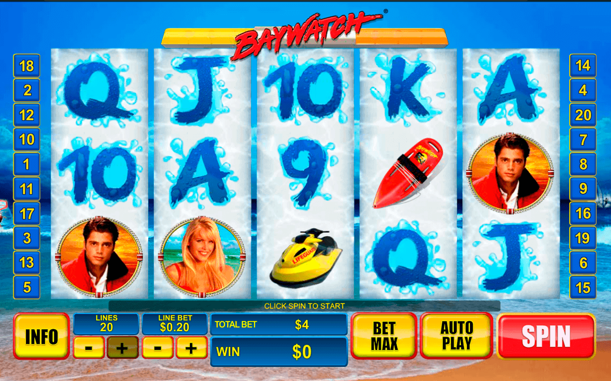 baywatch playtech spielautomaten