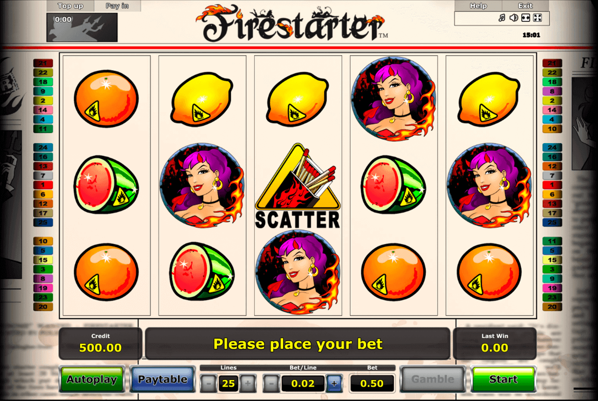 firestarter novomatic spielautomaten