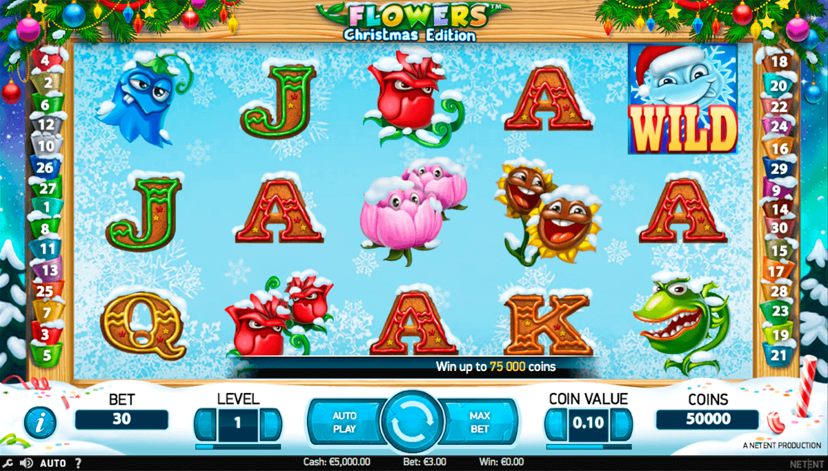 flowers christmas edition netent spielautomaten