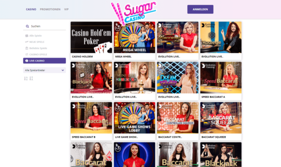 Sugar Casino Betrugtest | €1500 + 100 FS Casino Bonus