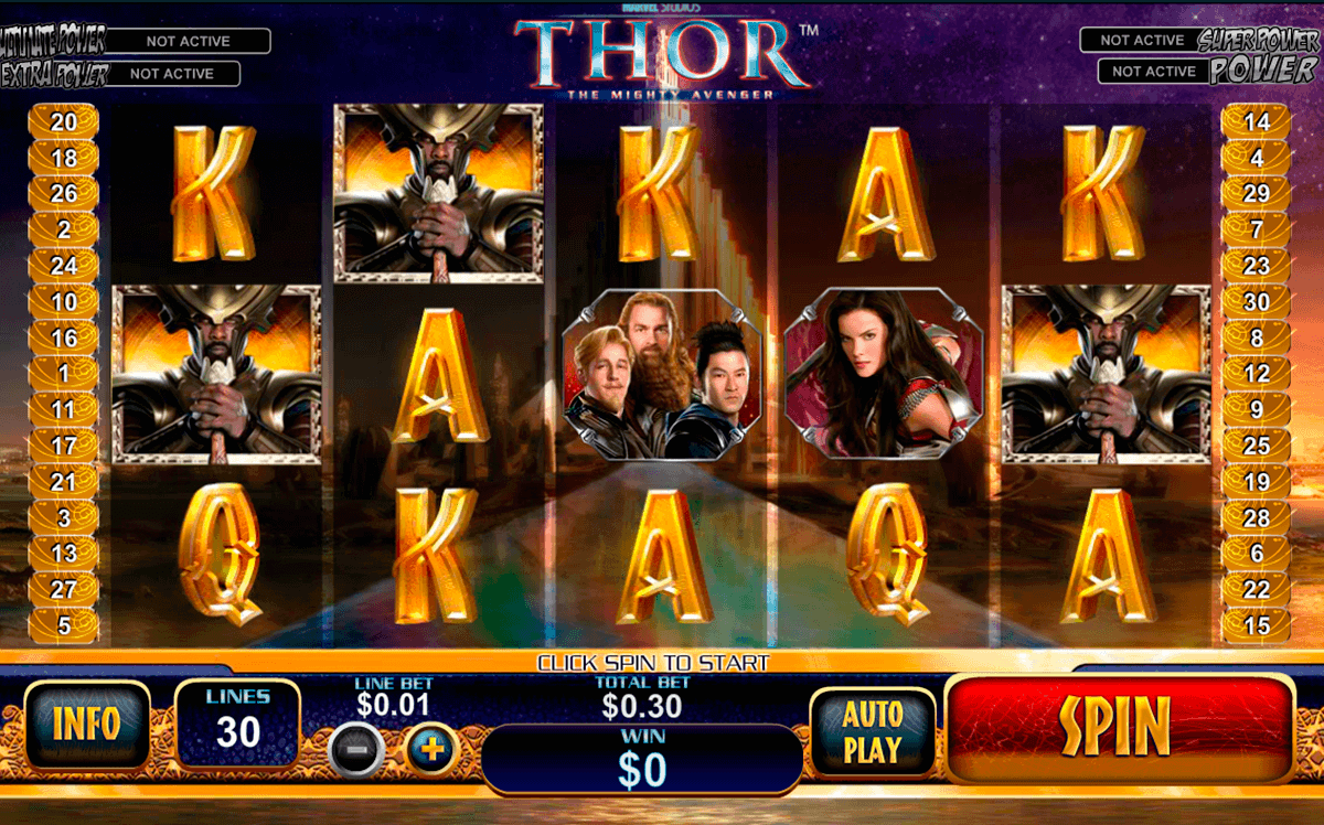 thor the mighty avenger playtech spielautomaten