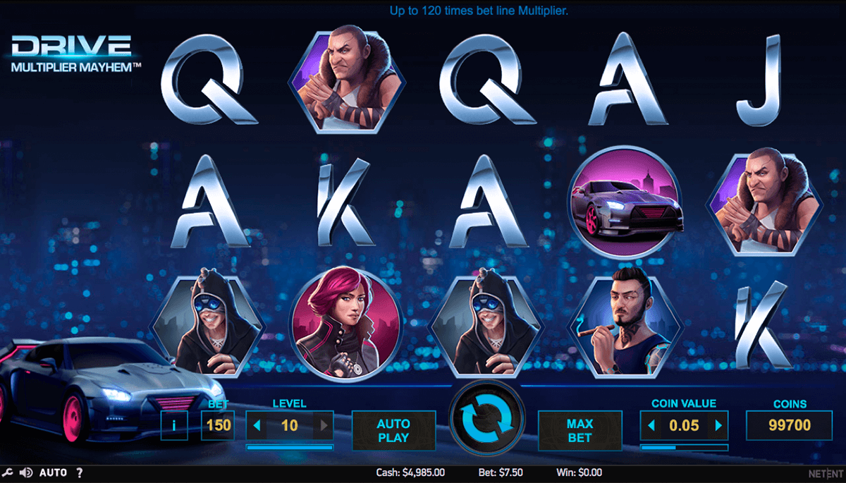 drive multiplier mayhem netent