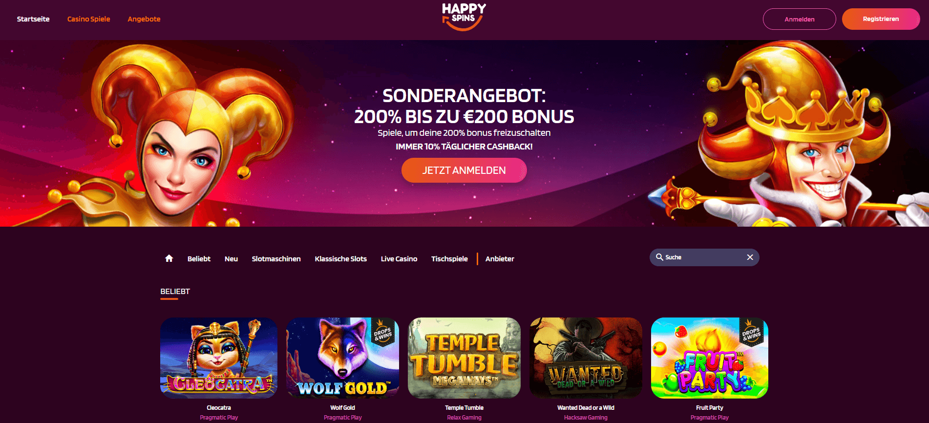 HappySpins Online Casino