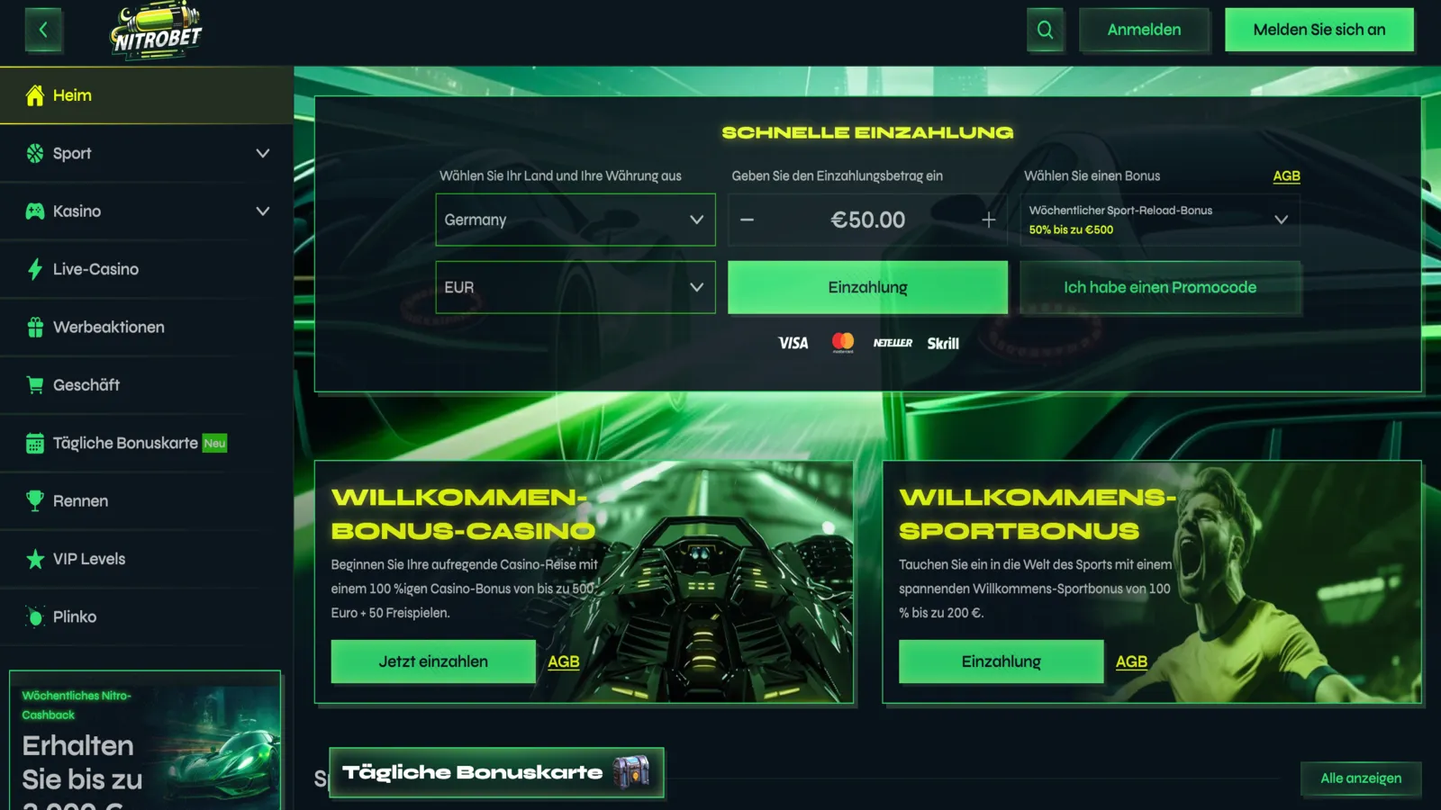 Nitrobet Startseite