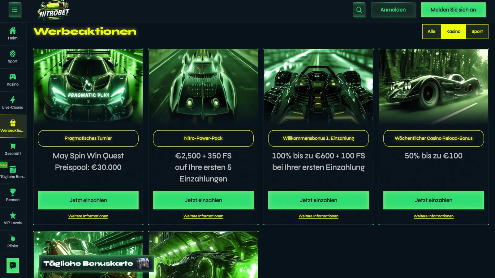Nitrobet Werbeaktionen