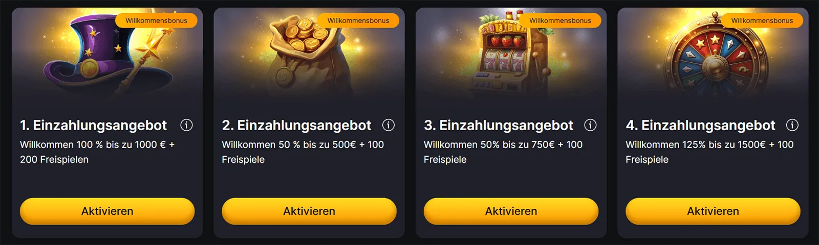 WinHero Casino Willkommenspaket in Deutschland